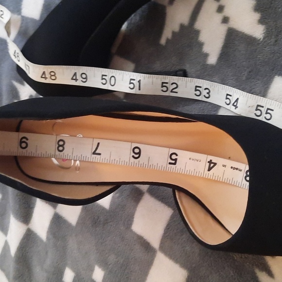 Delicious Black Faux Suede Zoom Pointed Toe 4 Inch Stiletto Slip On Pumps Size 6 - Picture 12 of 12